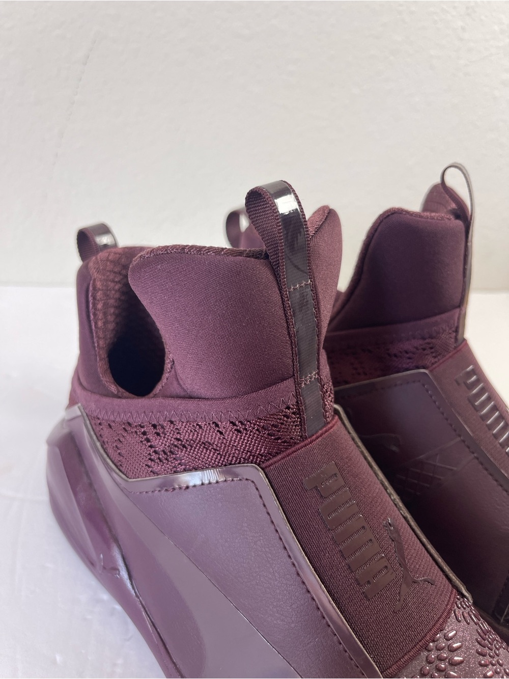 Puma Fierce KRM Kylie Jenner High-Top Slip-On Sneakers “Winetasting” Size 9 US W - Picture 5 of 10
